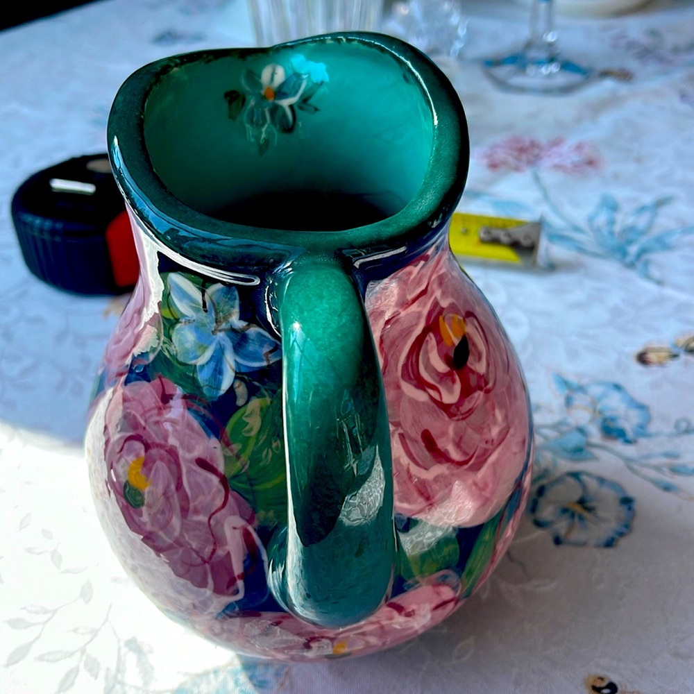 A beautiful Lesal pitcher hand crafted in California
